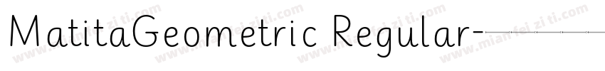 MatitaGeometric Regular字体转换